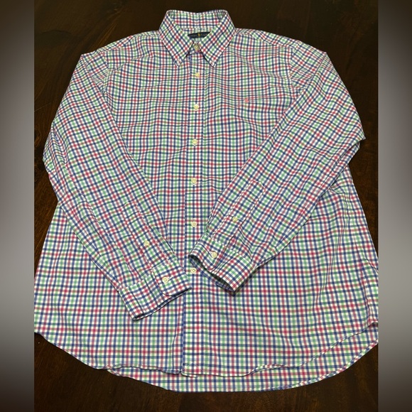 XL Ralph Lauren Classic Fit Men's Multicolor Checkered Shirt - Picture 1 of 4